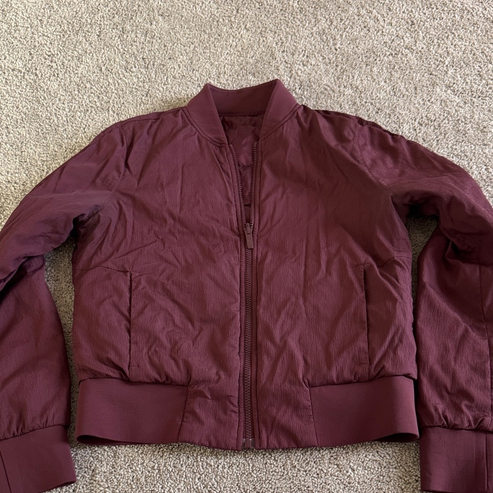 LULULEMON Womens Non-Stop Reversible Bomber Jacket Size 6